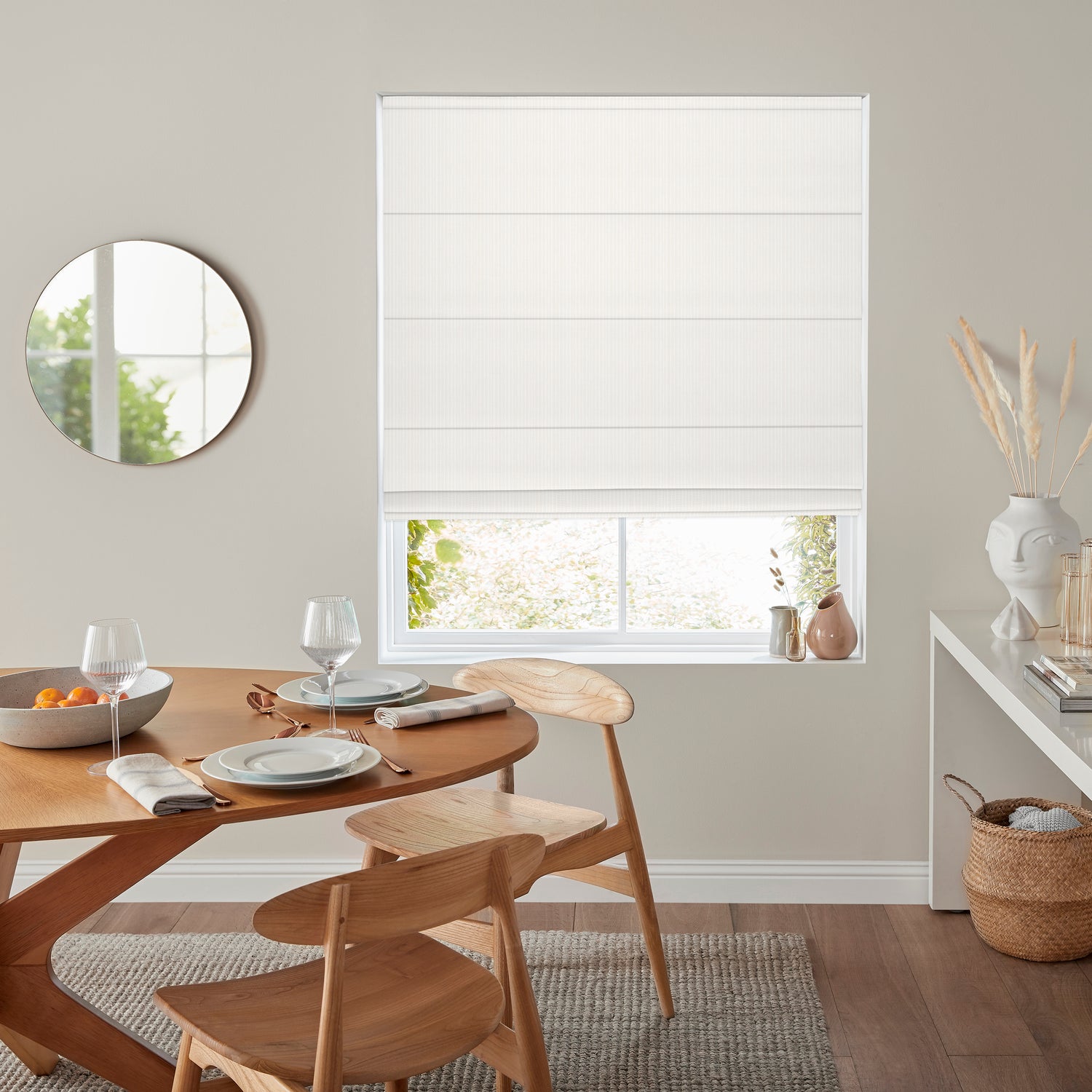 Jem Jacquard Stripe Made To Measure Roman Blind Daisy