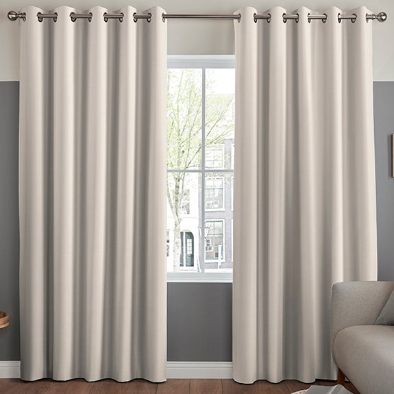 Arla Soft Texture Made To Measure Curtains Salt
