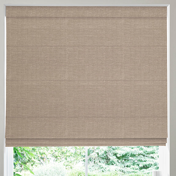 Fae Textured Plain Made To Measure Roman Blind Taupe