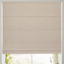 Jillian Soft Plain Made To Measure Roman Blind Biscotti