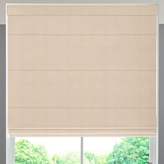 Jamie Jacquard Made To Measure Roman Blind Mushroom