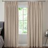 Nia Woven Stripe Made To Measure Curtains Sandstone
