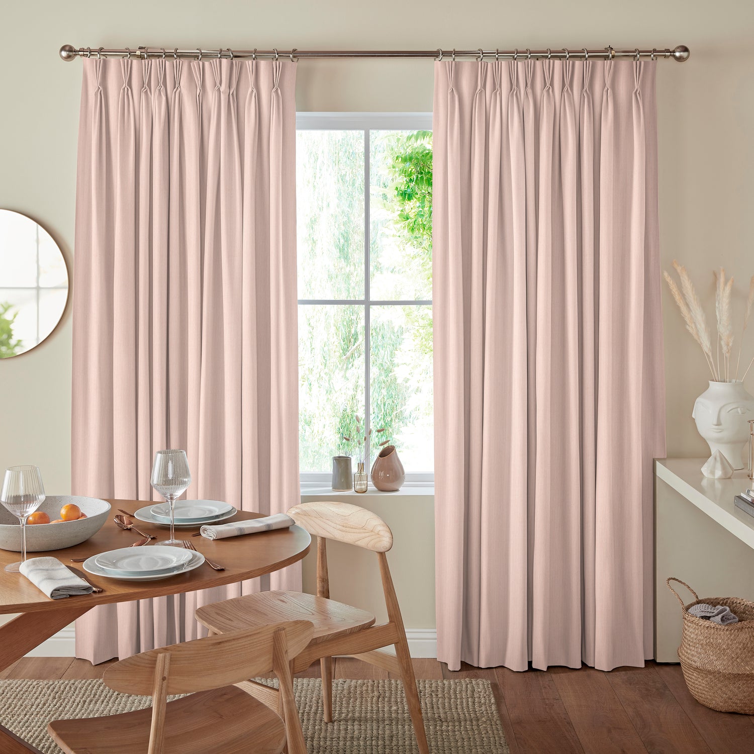 Manco Textured Stripe Made To Measure Curtains Candy