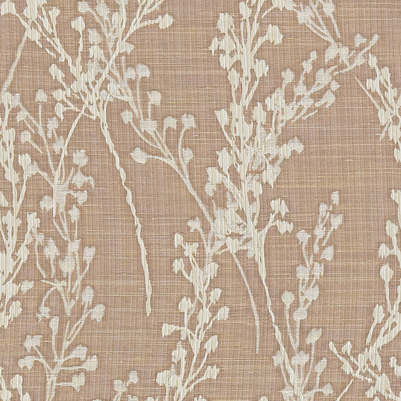 Grace Jacquard Sprig Made To Measure Curtains Rose