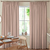Nia Woven Stripe Made To Measure Curtains Rosewood