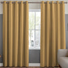Jillian Soft Plain Made To Measure Curtains Gold