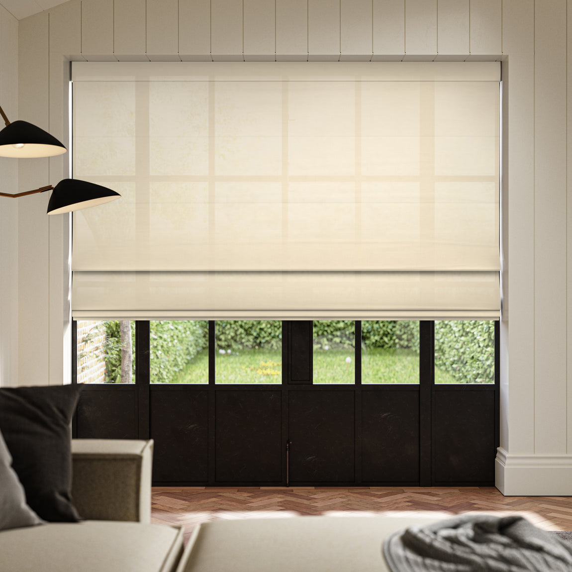 ANTE DECOR Karrika NO JOINS Sheer Made To Measure Curtains Wheat