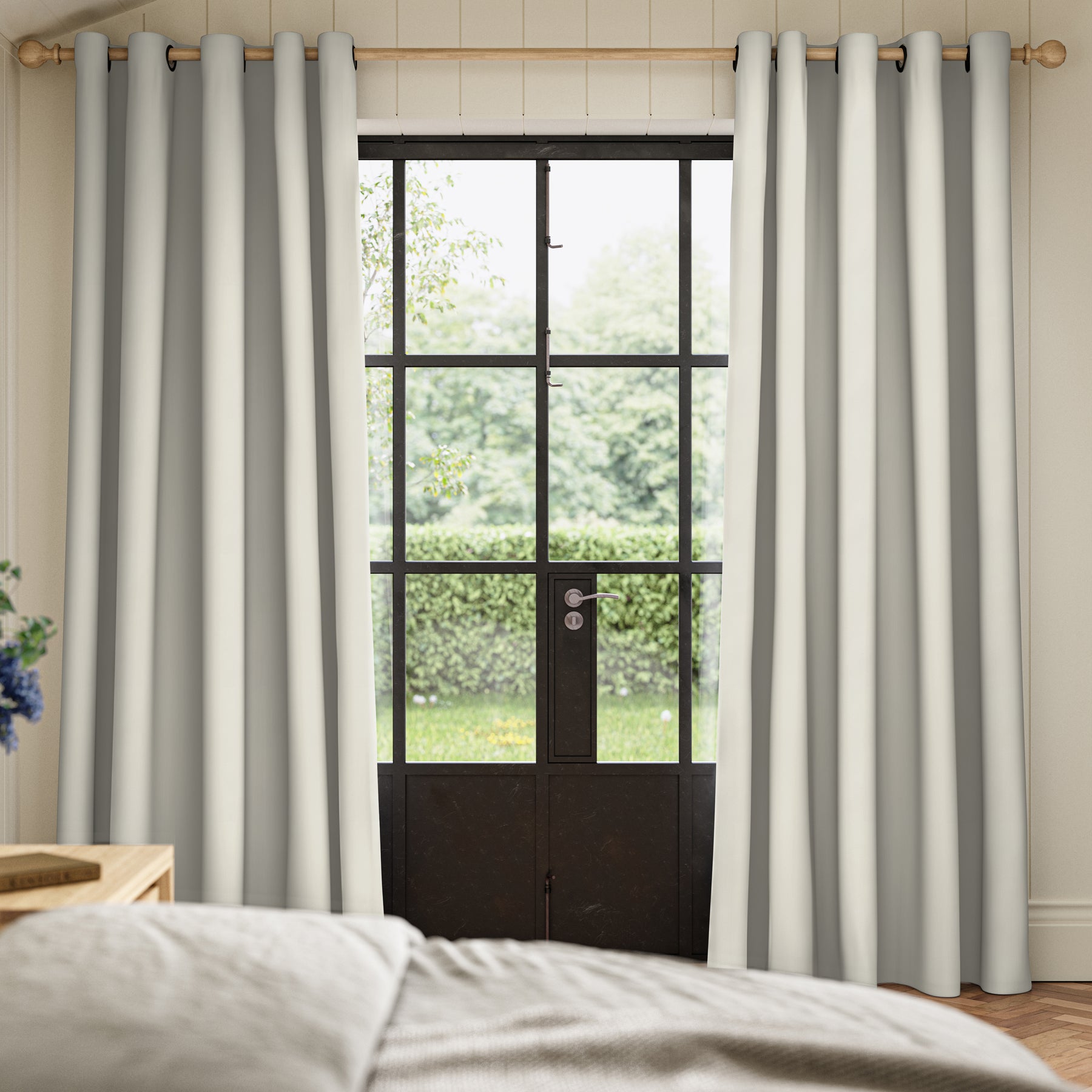 ANTE DECOR Fortress NO JOINS Dimout Made To Measure Roman Blind Snow
