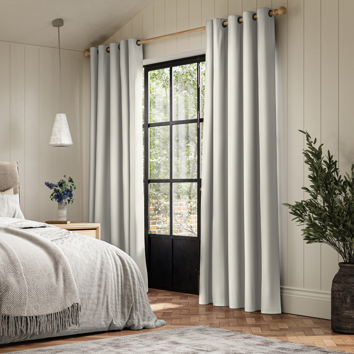 ANTE DECOR Fortress NO JOINS Dimout Made To Measure Curtains Snow