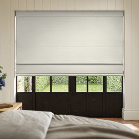 ANTE DECOR Fortress NO JOINS Dimout Made To Measure Roman Blind Snow