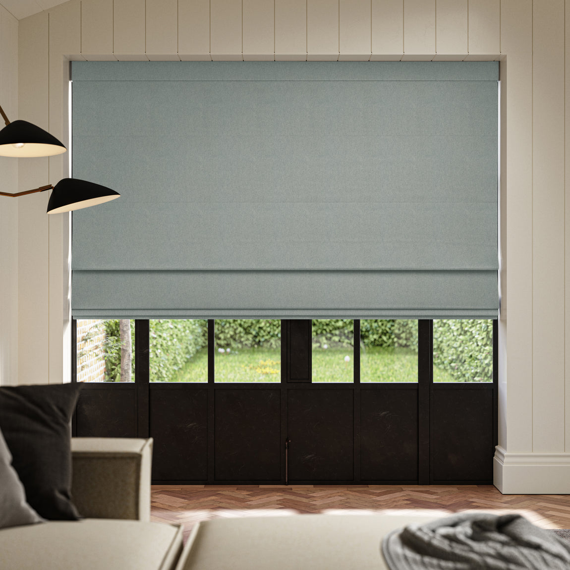 ANTE DECOR Fortress NO JOINS Dimout Made To Measure Curtains Fog