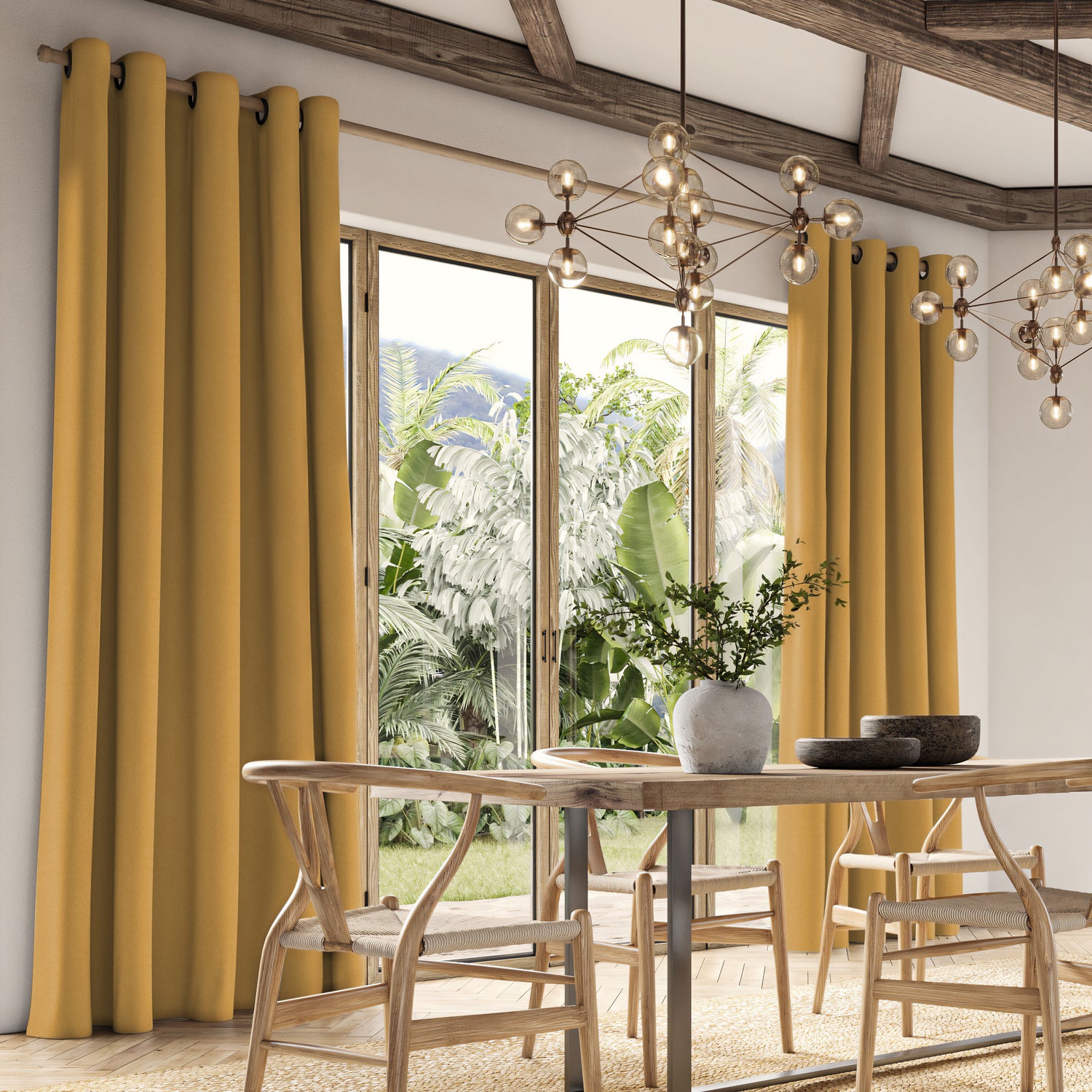 ANTE DECOR Fortress NO JOINS Dimout Made To Measure Curtains Sun