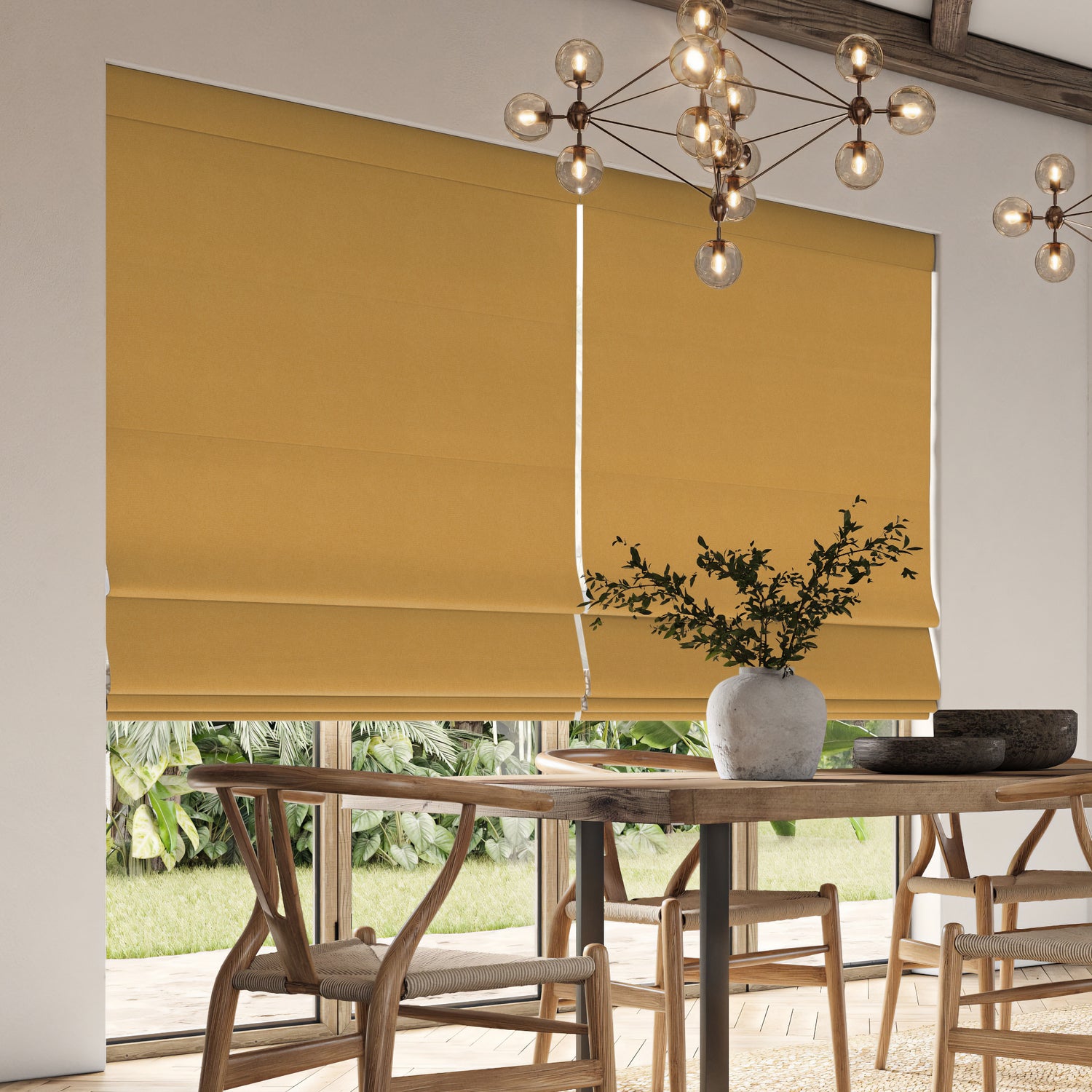ANTE DECOR Fortress NO JOINS Dimout Made To Measure Roman Blind Sun