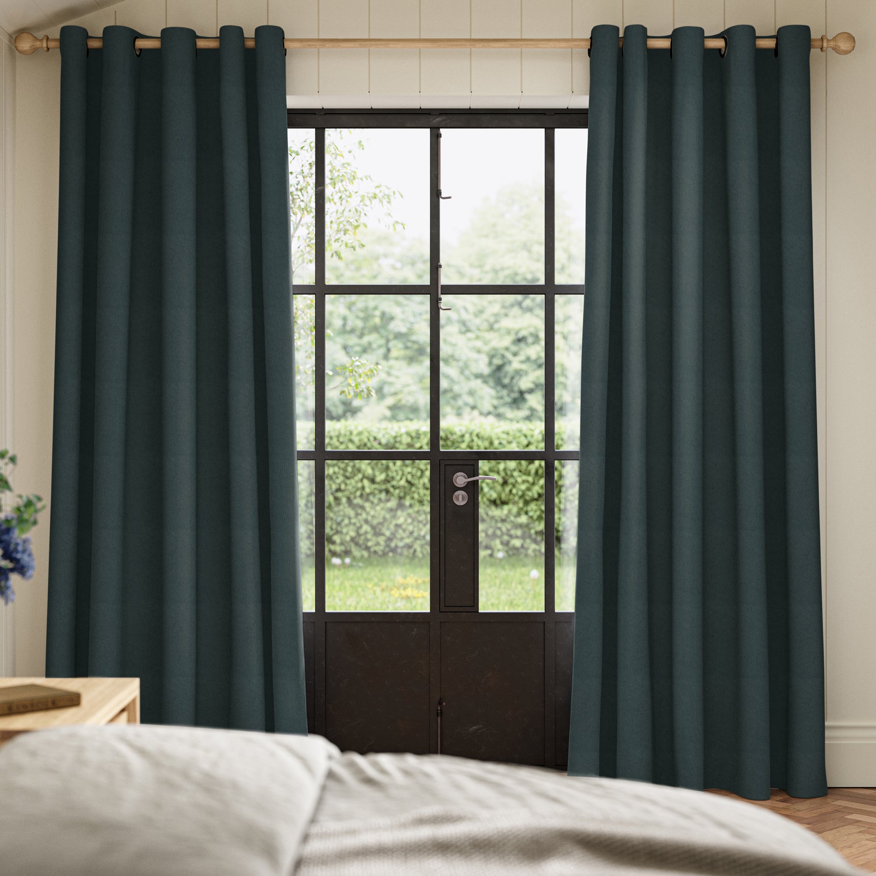 ANTE DECOR Fortress NO JOINS Dimout Made To Measure Roman Blind Slate
