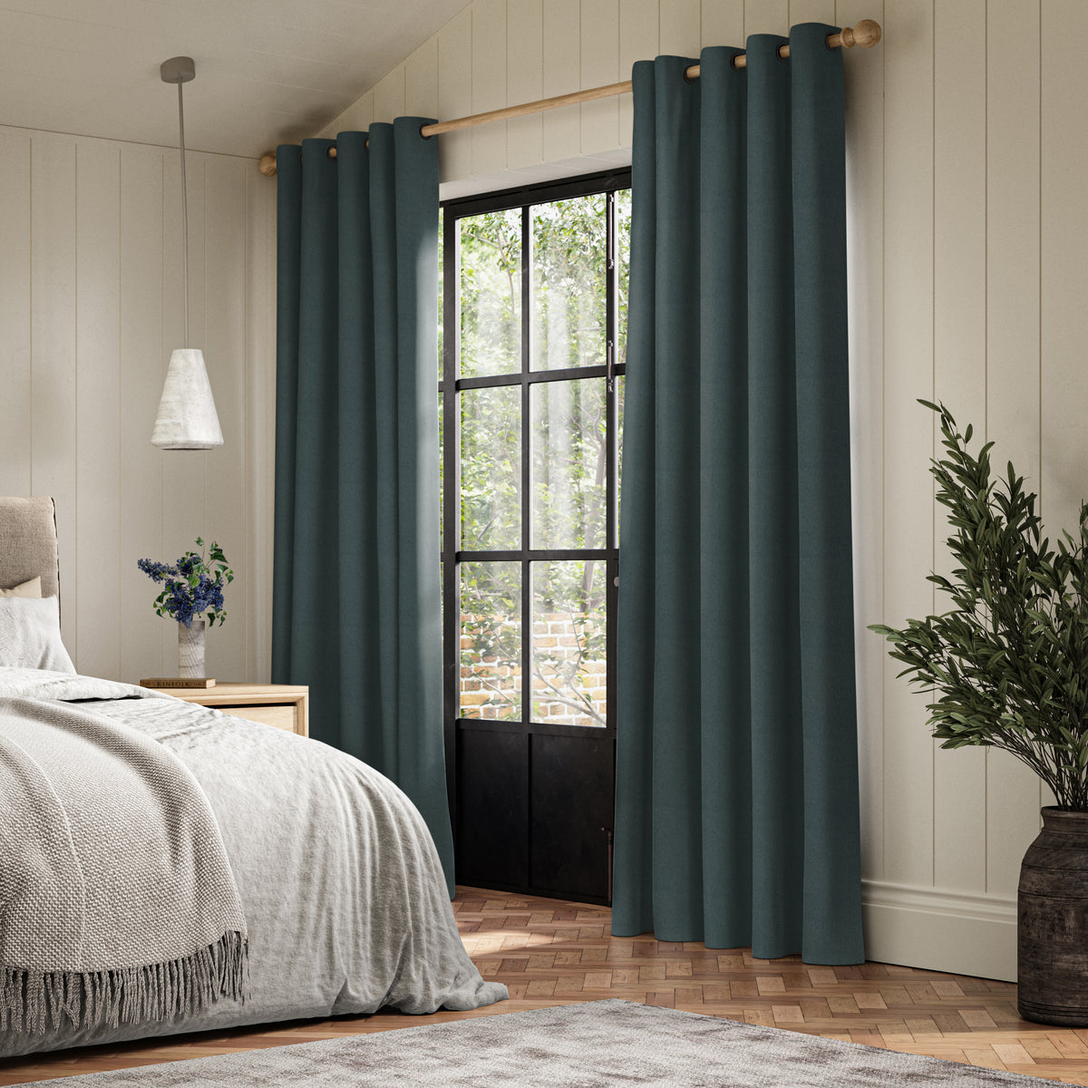 ANTE DECOR Fortress NO JOINS Dimout Made To Measure Curtains Slate
