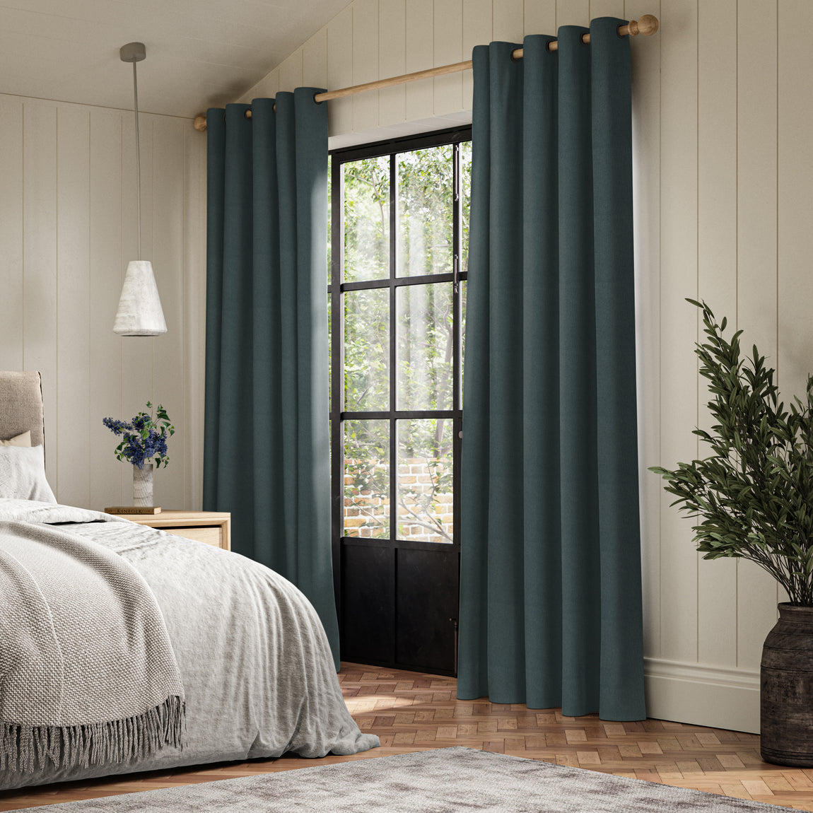 ANTE DECOR Fortress NO JOINS Dimout Made To Measure Curtains Slate