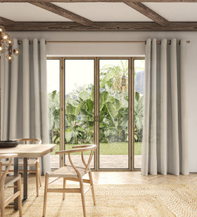 ANTE DECOR Aura NO JOINS Light Filtering Made To Measure Curtains Oyster