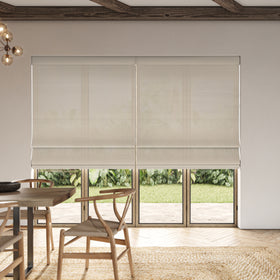 ANTE DECOR Aura NO JOINS Light Filtering Made To Measure Roman Blind Oyster