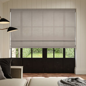 ANTE DECOR Aura NO JOINS Light Filtering Made To Measure Roman Blind Mist