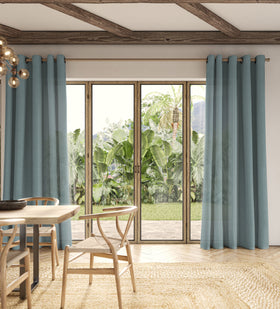 ANTE DECOR Aura NO JOINS Light Filtering Made To Measure Curtains Chambray