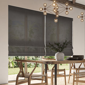 ANTE DECOR Aura NO JOINS Light Filtering Made To Measure Roman Blind Bark