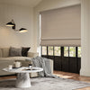 ANTE DECOR Virtus NO JOINS Soft Dim Out Made To Measure Roman Blind Nougat