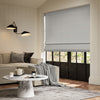 ANTE DECOR Virtus NO JOINS Soft Dim Out Made To Measure Roman Blind Steel