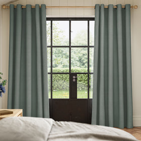 ANTE DECOR Virtus NO JOINS Soft Dim Out Made To Measure Curtains Charcoal