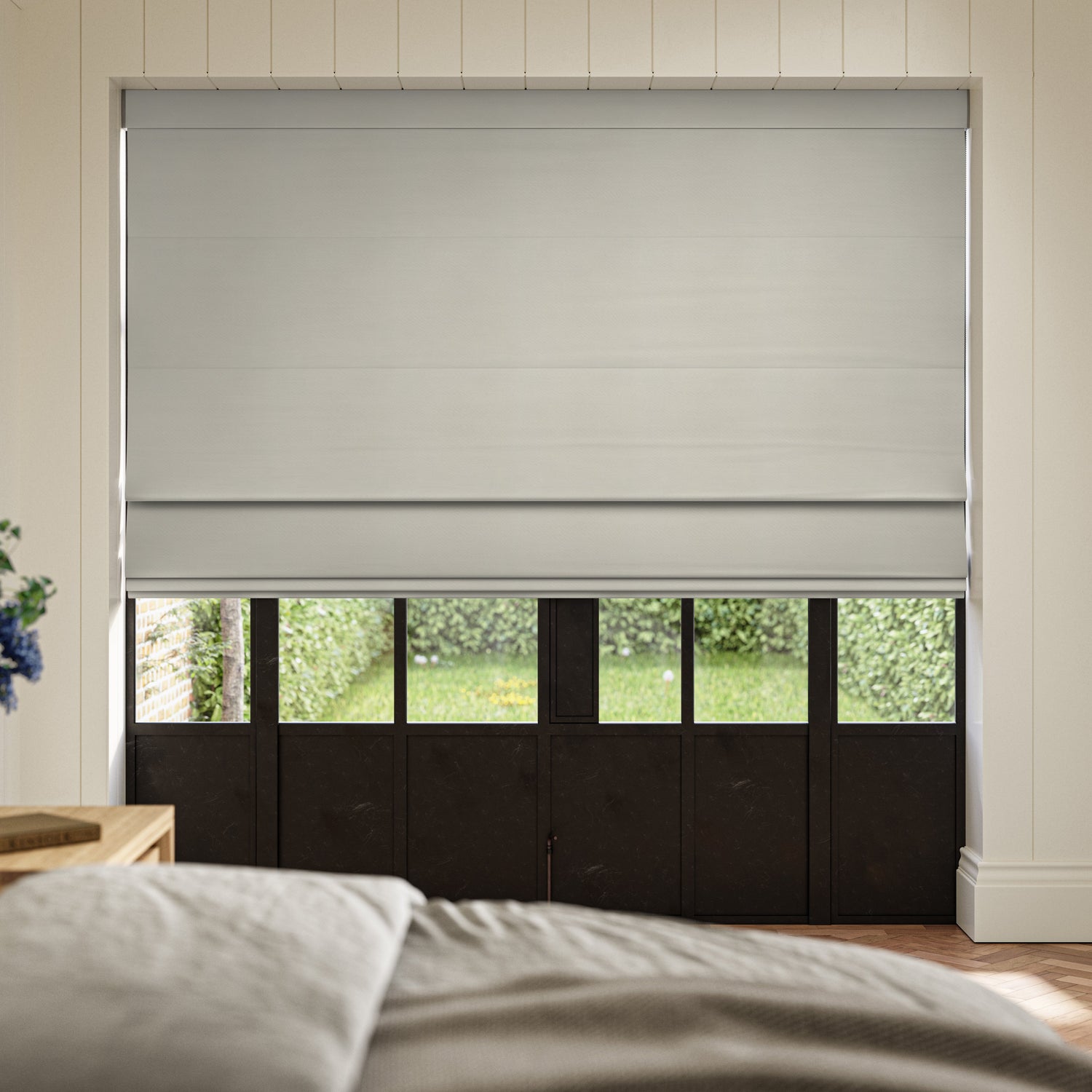 ANTE DECOR Lucent NO JOINS Sleek Blackout Made To Measure Curtains Ecru