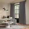 ANTE DECOR Lucent NO JOINS Sleek Blackout Made To Measure Curtains Smoke