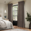 ANTE DECOR Celest NO JOINS Sheer Made To Measure Curtains Toffee