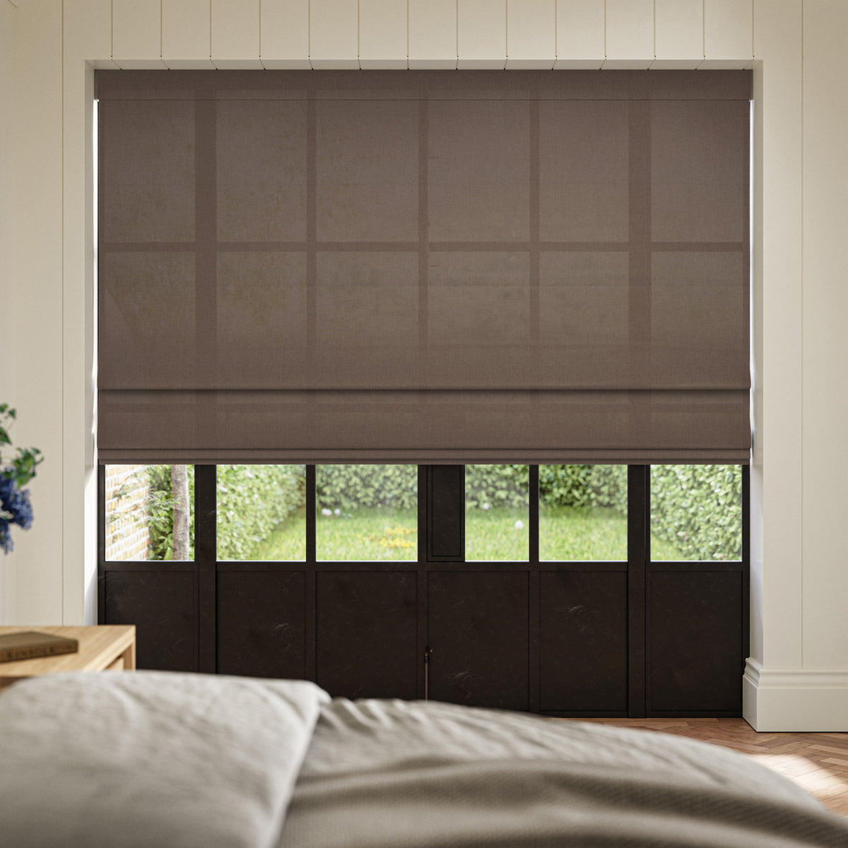 ANTE DECOR Celest NO JOINS Sheer Made To Measure Curtains Toffee