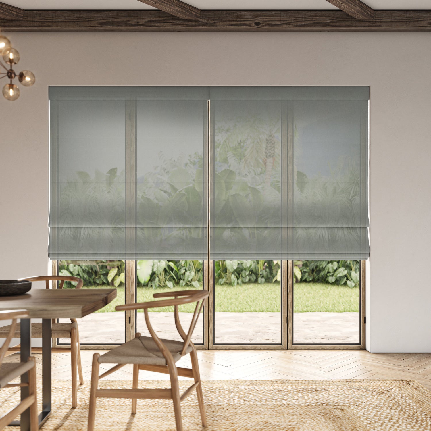 ANTE DECOR Celest NO JOINS Sheer Made To Measure Curtains Platinum