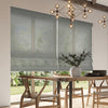 ANTE DECOR Celest NO JOINS Sheer Made To Measure Roman Blind Platinum