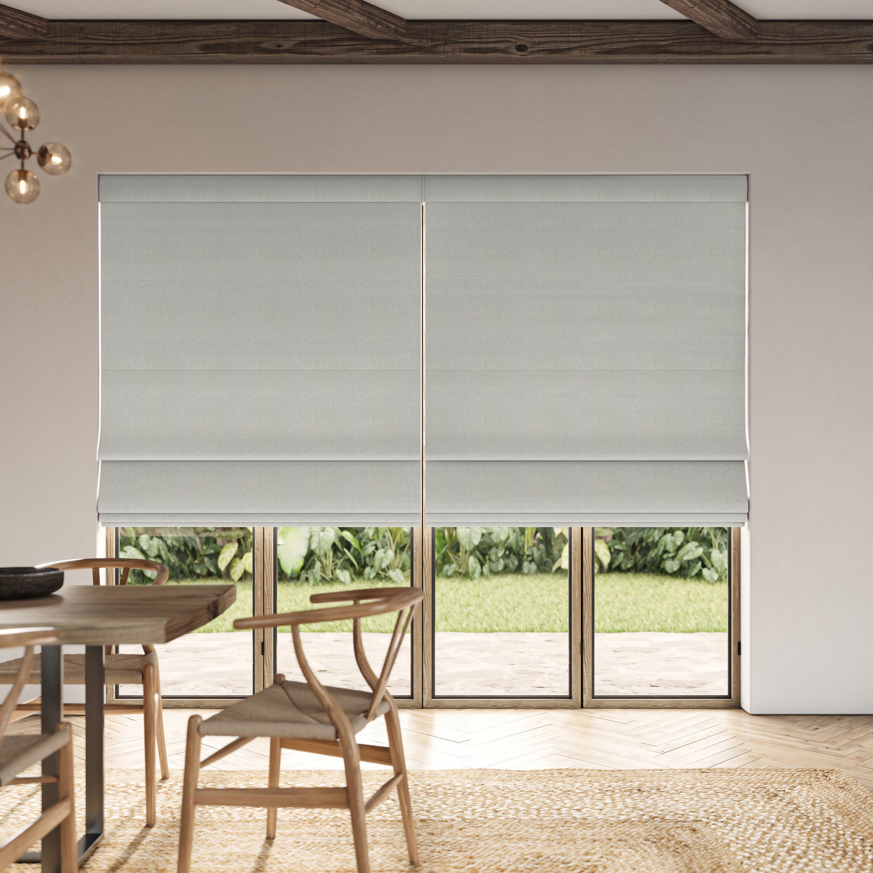 ANTE DECOR Lusso NO JOINS Blackout Made To Measure Curtains Mist