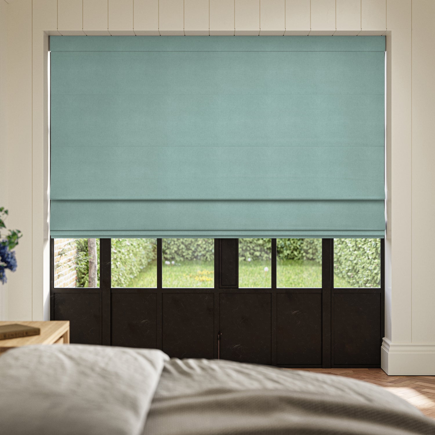 ANTE DECOR Lusso NO JOINS Blackout Made To Measure Curtains Duckegg