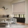 ANTE DECOR Lusso NO JOINS Blackout Made To Measure Roman Blind Beige
