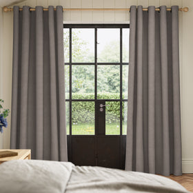 ANTE DECOR Lusso NO JOINS Blackout Made To Measure Curtains Charcoal
