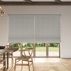ANTE DECOR Concordia NO JOINS Blackout Made To Measure Roman Blind Mist