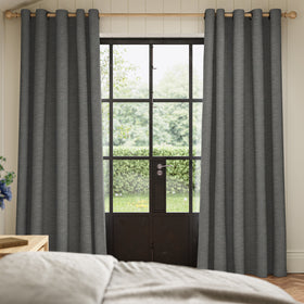 ANTE DECOR Concordia NO JOINS Blackout Made To Measure Curtains Graphite