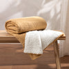 Yard Ronan Sherpa Waffle Fleece Reverse 130cm x 180cm Throw Toffee