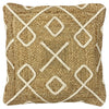 furn. Roolu Braided Jute 45cm x 45cm Filled Cushion Natural