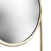 Ouko Round One Shelf 38cm x 60cm Mirror Brass
