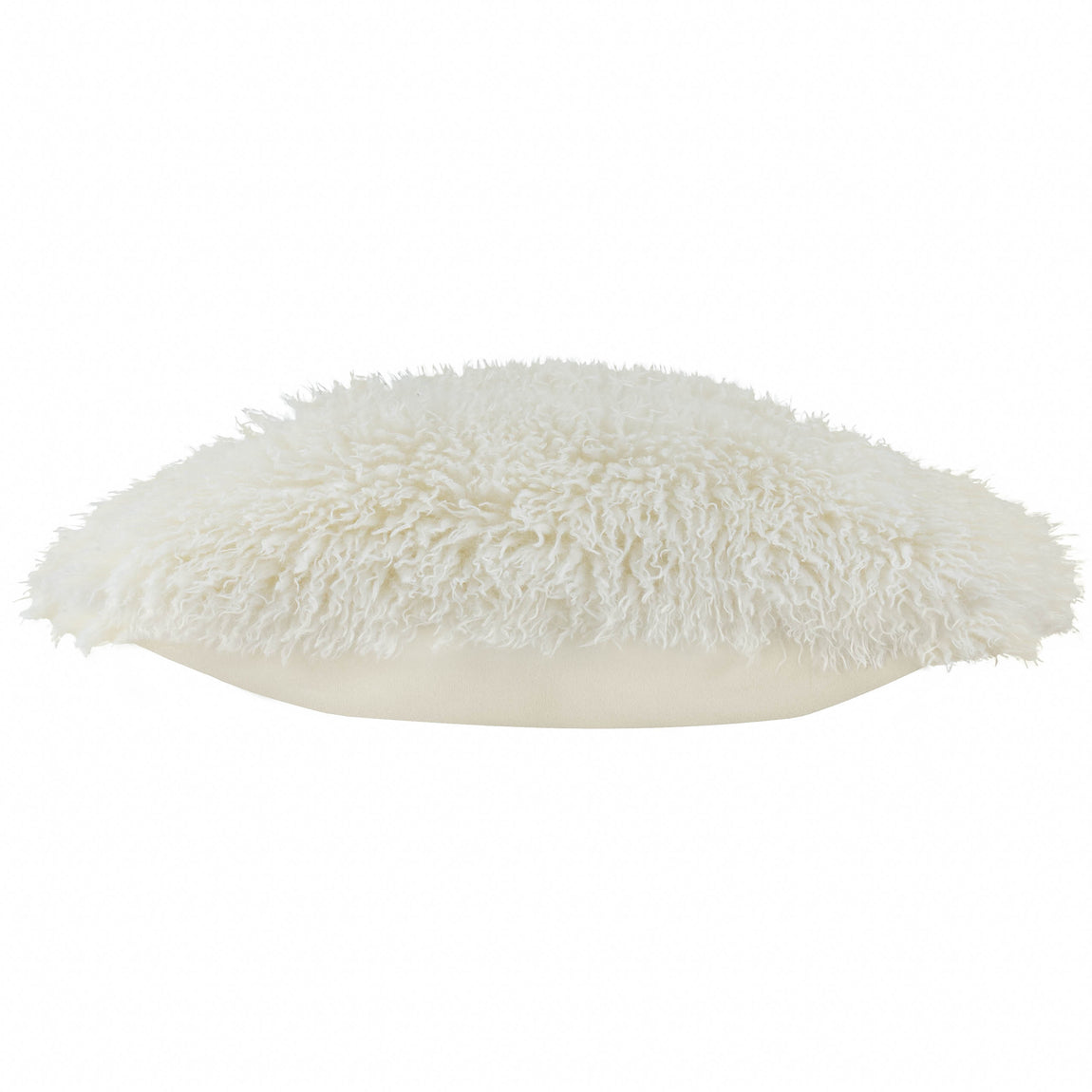 Furn Rowan Faux Fur 50cm x 50cm Filled Cushion Ecru