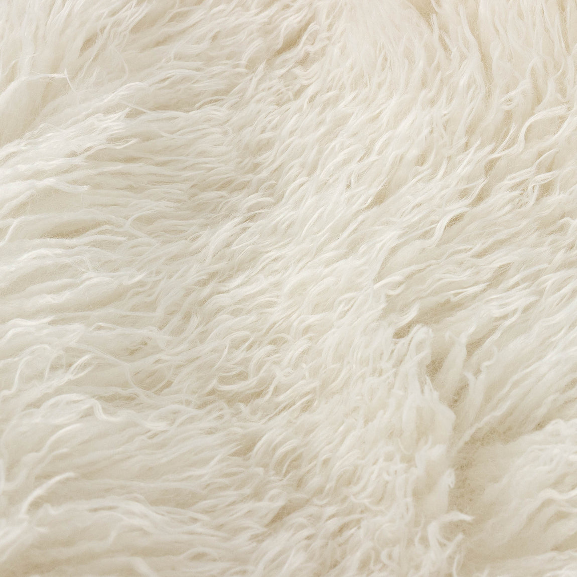 Furn Rowan Faux Fur 50cm x 50cm Filled Cushion Ecru