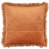 Furn Rowan Faux Fur 50cm x 50cm Filled Cushion Ginger