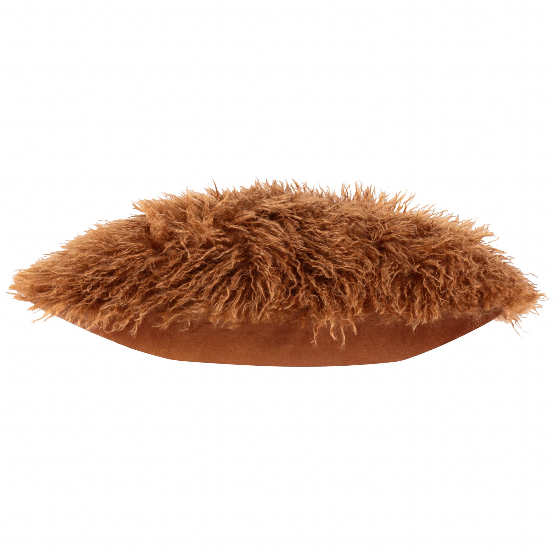 Furn Rowan Faux Fur 50cm x 50cm Filled Cushion Ginger