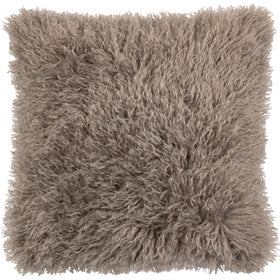 Furn Rowan Faux Fur 50cm x 50cm Filled Cushion Mocha
