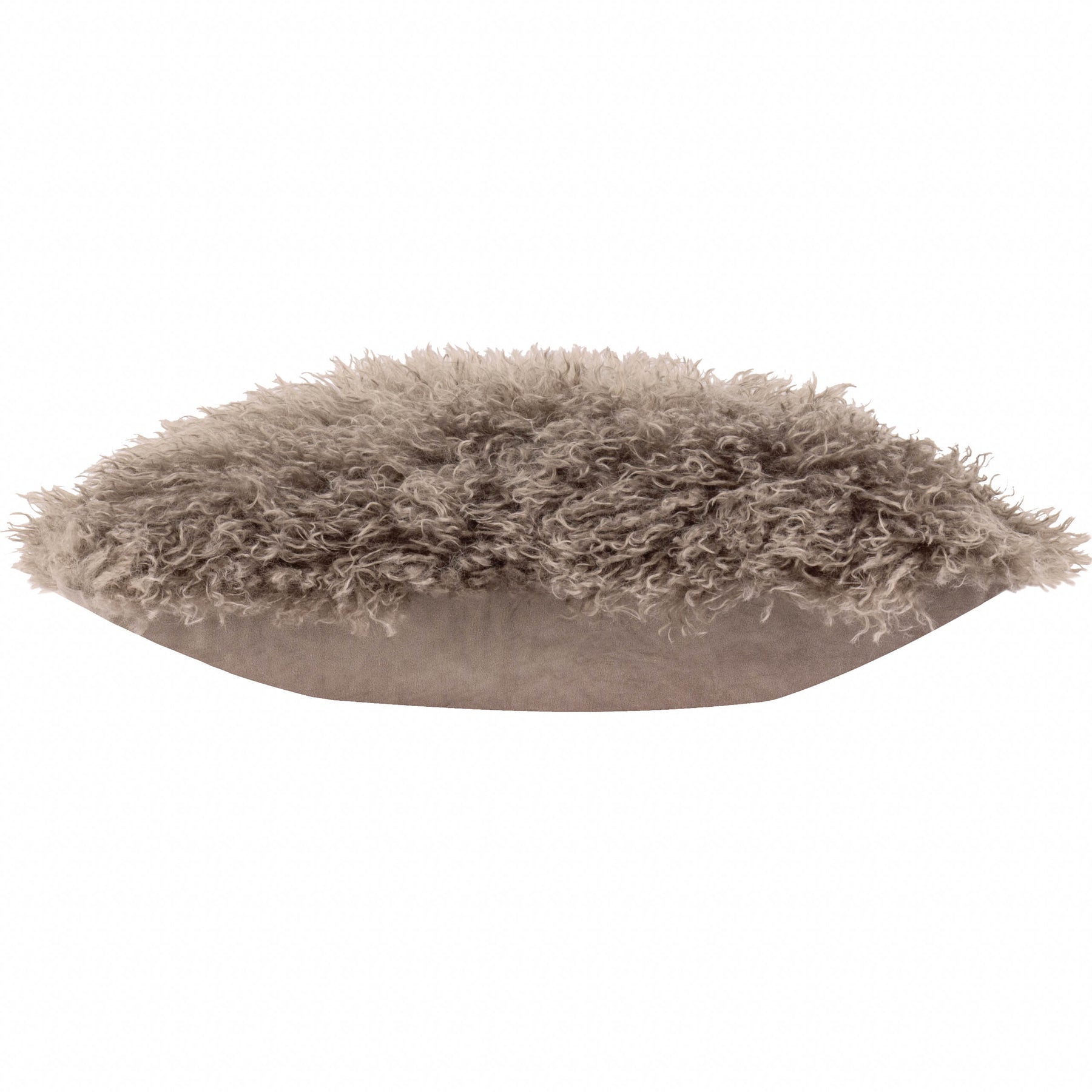 Furn Rowan Faux Fur 50cm x 50cm Filled Cushion Mocha
