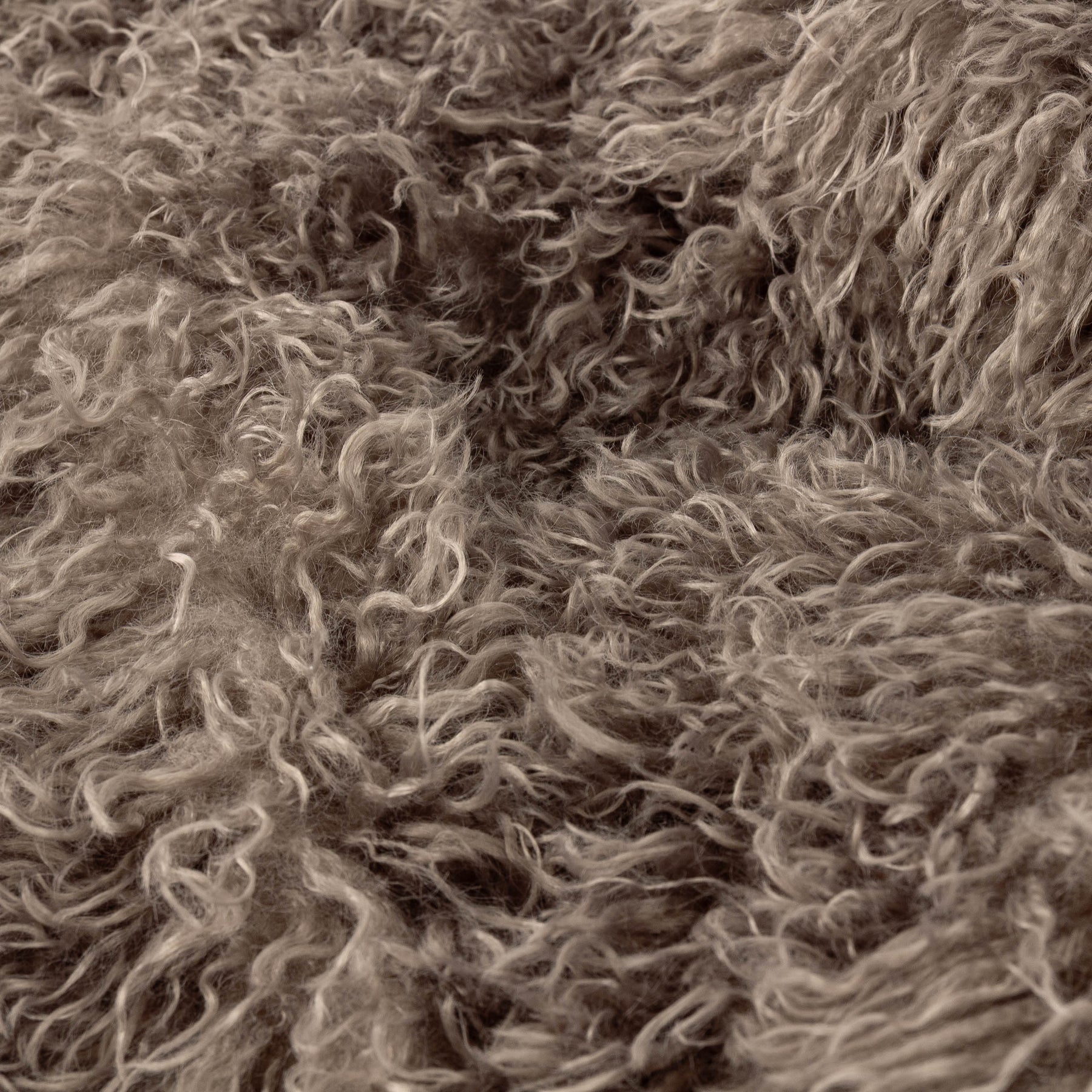 Furn Rowan Faux Fur 50cm x 50cm Filled Cushion Mocha